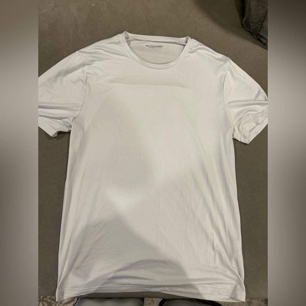 White cool keep shirt